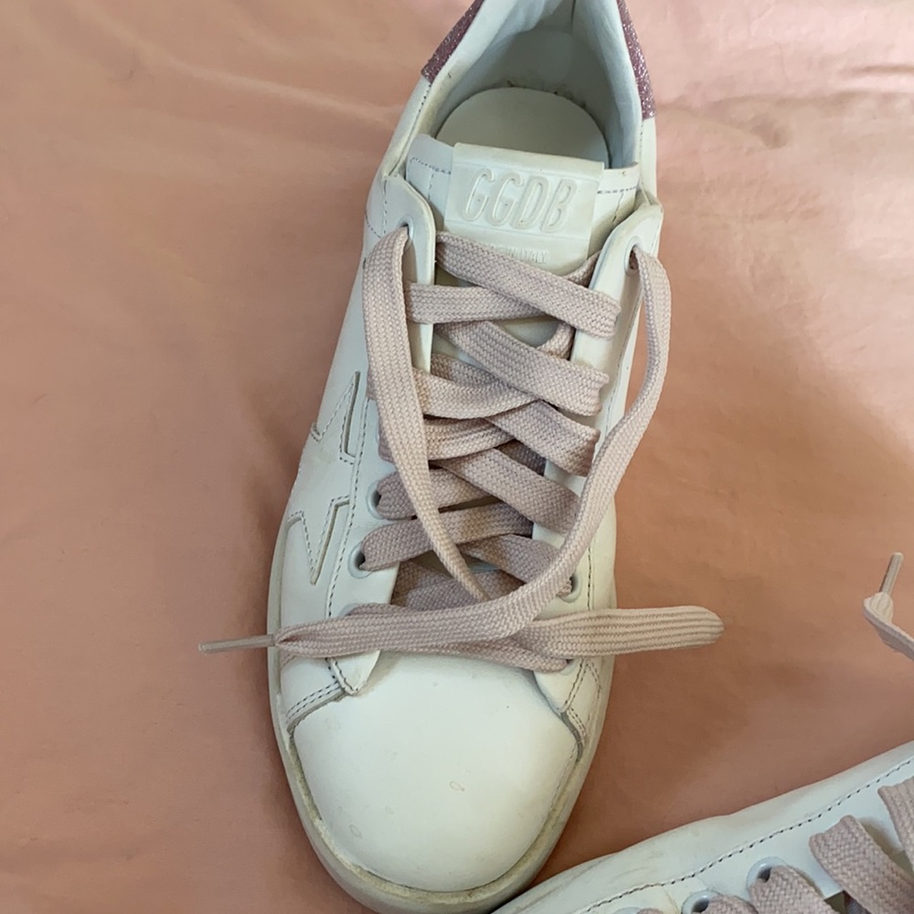 Size 7 White with Pink Glitter. Wore 3 times - Picture 8 of 10